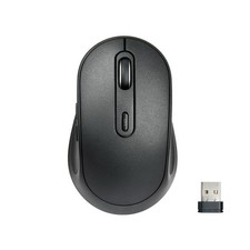 ONN Wireless 6-button Mouse Adjustable DPI Button, USB, Black, Battery Operated picture