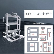 Motherboard Open Frame PC Case CNC Aluminum Dual System 360 Water Cooling Test picture