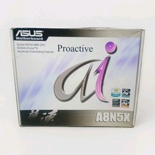 ASUS A8N5X Socket 939 AMD Motherboard Proactive AI NVIDIA nForce 4 Open Box picture