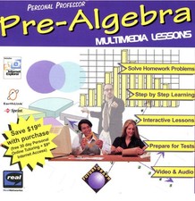 Personal Professor : Algebra Multimedia Lessons (CD-ROM, 1997) BRAND NEW SEALED picture