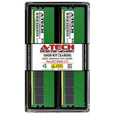 A-Tech 16GB Kit (2x 8GB) DDR5 4800 MHz Desktop PC5-38400 DIMM 288-Pin Memory RAM picture