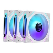 Prism4 Pro X3 120mm ARGB Reverse Case Fans,Infinity 4Pro_Reverse_3Pack White picture