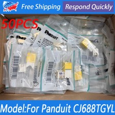 50X Yellow Network Jack Module For Panduit CJ688TGYL Giga TX Category Cat 6 RJ45 picture