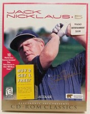 VINTAGE Brand NEW Sealed Jack Nicklaus 5 PC GAME Golf Course BIG BOX picture