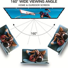 72-Inch Projector Screen - Clear Display for Home Theater/Movie Nights picture