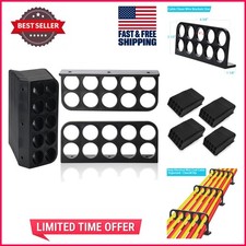 Versatile 100 Pack Cable Holder Brackets with 10-Hole Design for Neat Cabling picture