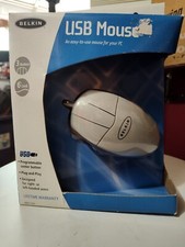BELKIN Wired PC USB MOUSE 3 Button 6 Foot Cord Right or Left Handed Users NIB picture