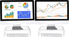 Acrylic Monitor Stand Riser Desk Organizer Clear 16x8x3 Inch Office Computer picture