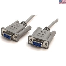 Versatile 10ft RS232 Serial Data Transfer Cable - DB9 Females Connect Seamlessly picture