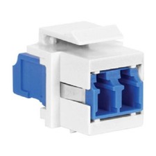 Hubbell - SFFLCSBW - Keystone Fiber Adapter, Zirconia Ceramic Sleeve, picture
