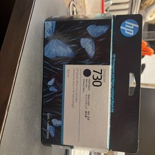 HP Design Jet 730 Matte Black Ink Cartridge P2V65A Genuine OEM Dated 10/2028 picture