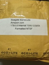 Seagate barracuda one terabyte internal 7200 12 SATA formatted NTSF picture