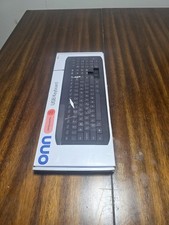 onn. USB Wired Full Size Keyboard QWERTY English Plug & Play Black picture
