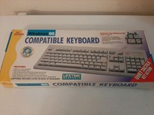 Vtg Unused In Box PC Concepts Windows 95 Compatible Computer Keyboard picture