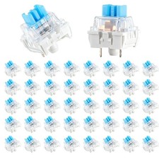 Keyboard Switches, 50 Pcs 3 PIN Blue Keyboard Clicker Dustproof Mechanical Ke picture