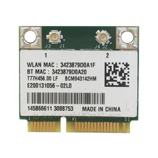 BROADCOM BCM943142HM WIRELESS CARD BRCM1063 T77H456.00 WIFI + BT COMBO WLAN CARD picture