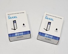 2X NEW Dataproducts Black XL High Yield Ink Cartridges Compatible HP 564XL picture