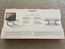 NIB Griffin Elevator Aluminum Laptop Stand - Ergonomic Computer Riser - Silver picture