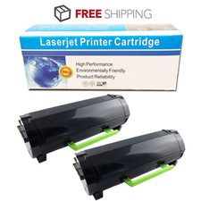 2 PACK 60F1000 BK Toner Compatible For Lexmark MX310dn MX410de MX510de US STOCK picture