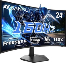 24 Inch Curved 160Hz Gaming Monitor,1500R Curved Gaming Monitor FHD 1080P picture