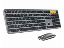 ProtoArc Backlit Bluetooth Keyboard and Mouse for Mac - Multi-Device Wireless Ke picture