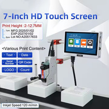 Automatic pagination inkjet printer prints packaging bag production date picture