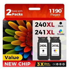 240XL 241XL Ink Cartridge Replacement for Canon 240 241 XL Combo Pack picture