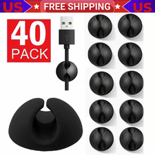 50Pcs Adhesive Cable Clips Cord Organizer Wire Management for Car Office picture