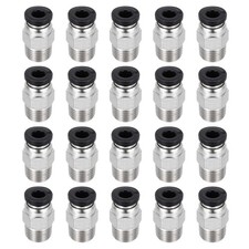 20 Pcs Push to Connect Pneumatic Fittings, 3D Printer Tube Connectors, 2x4mm Bla picture