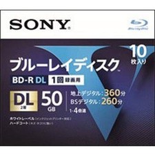 Sony BD-R 50GB Dual Layer 10 Pack Japan picture