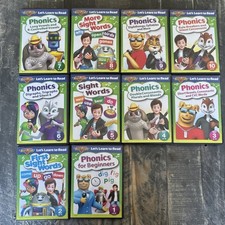 Rock 'N Learn Let's Learn to Read Phonics & Sight Words DVD Set Levels 1-10 picture