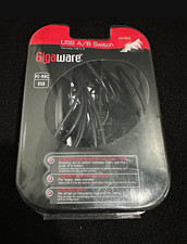 Gigaware USB A/B Switch USB 2.0 1:2 5ft Plug & Play Black MPN 26-422 picture