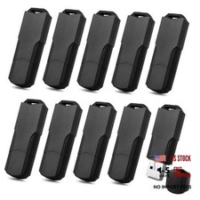 Flash Drives Pack, Sleek Matte USB Thumb Drive with Lanyards, 16GB 10 Black picture