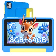7 inch Kids Tablet Android Tablets 32GB 64GB ROM with Shockproof Touch Blue＆Pink picture