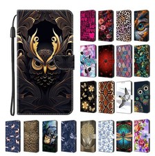 Luxury Owl Bird Spider Flower Wallet Cover Case For A06 A16 A26 A36 A56 A17 A07 picture
