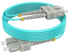 RamboCables 20m 66ft SC SC OM4 Fiber Patch Cables MMF Multi 50/125μm 40/100 LSZH picture