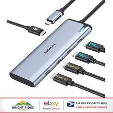Multiport USB C Hub with Dual Display Support and High-Speed Data Transfer picture