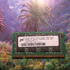 Micron  512MB PC2700 DDR MT8VDDT6464HDY-335F2 CL2.5 200-Pin SoDimm Memory Module picture