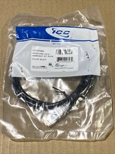 ICC ICPCST03BK Patch Cord, Cat6 Clear Boot 3Ft Black New picture
