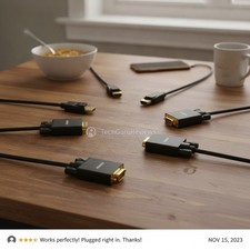 High-Performance 6FT DisplayPort to VGA Cables - 5 Pack with Secure Latches picture