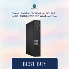 Custom Build MICRO Desktop PC - Dell Intel i3 | 16GB | 512GB SSD Windows 11 Pro picture