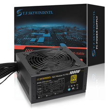 ATX 1000W Gaming Power Supply 80 Gold Plus, Non-Modular PC PSU, 110V-220V picture