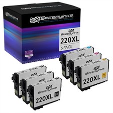 6Pk Ink Cartridges for Epson 220 XL T220 Expression XP-320 XP-420 XP-424 WF2660 picture
