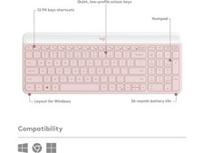 Logitech MK470 Slim MK470 Rose USB RFLogitech MK470 Slim MK470 Rose Wireless picture