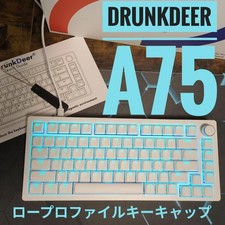 DrunkDeer A75 Gaming Keyboard Custom Low Profile Keycaps JP Layout Tested picture