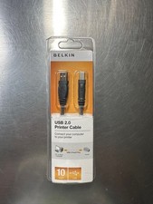 Belkin Printer Cable USB 2.0 10 Feet New In Pack NIP picture