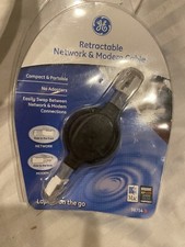 G E Retractable Network & Modem Cable  6 Ft. Choose Network or Modem connection picture