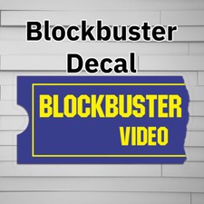 Blockbuster Video Decal (vinyl Sticker, Car laptop window tumbler water bottle) picture