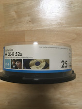 LightScribe HP Lightscribe CD-R 52x 700MB Blank Discs 25 Pack New Open Box picture