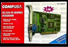 SIS 6326 PCI Graphics Accelerator ~ Comp USA ~ 8 MB ~ New in Open Box picture